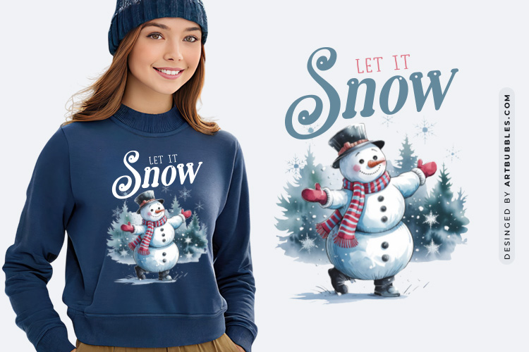 Let It Snow - Cozy Winter PNG Sublimation