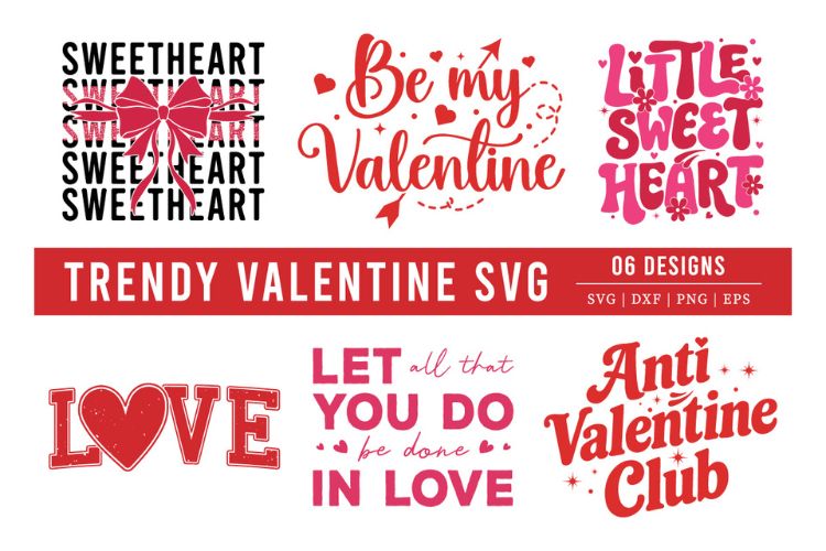 Valentines Day SVG Files Bundle