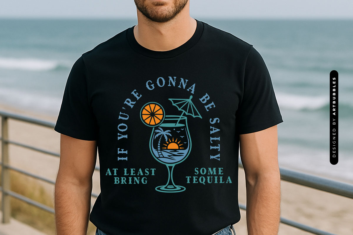 If You're Gonna Be Salty - Summer Drink SVG Tshirt Mockup Image.jpg