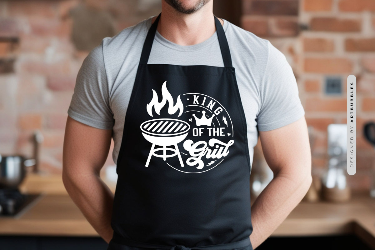 King of the Grill SVG File Apron Mockup Image.jpg