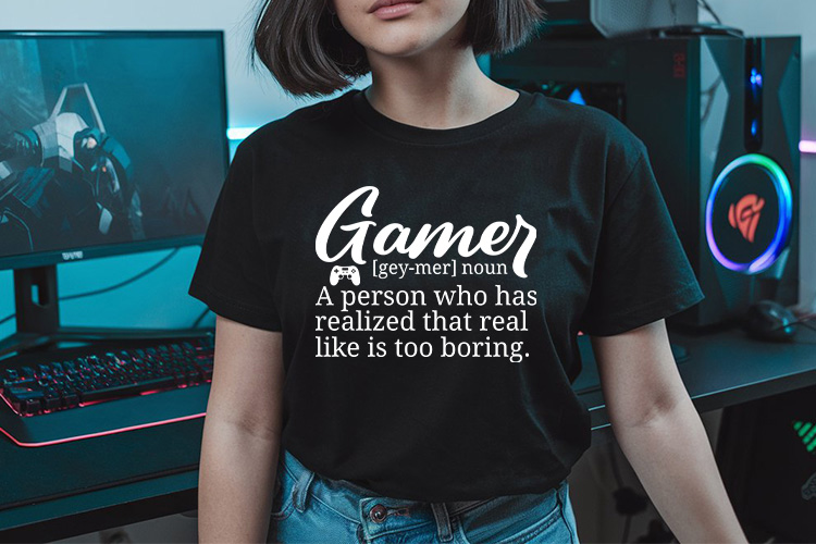 Gamer Definition SVG Cut File Tshirt Mockup Image.jpg