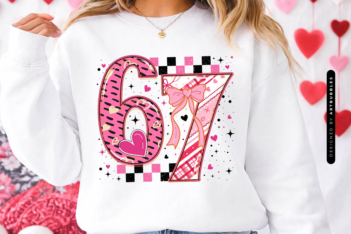 Coquette Valentine 67 Sublimation Print PNG