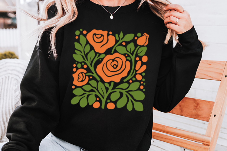 Minimal Line Art Abstract Flower SVG Sweatshirt Mockup Image.jpg