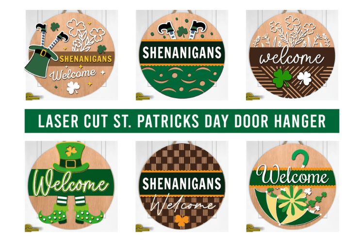 Happy St Patrick's Day Door Hanger SVG Bundle.jpg