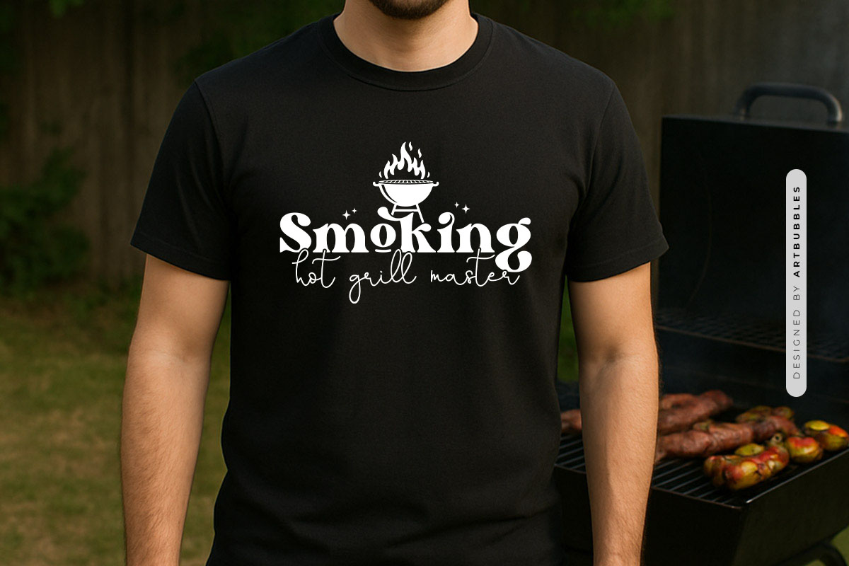 Smoking Hot Grill Master SVG File Tshirt Mockup Image.jpg