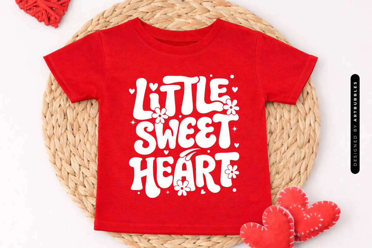 Little Sweetheart - Valentine Kid SVG
