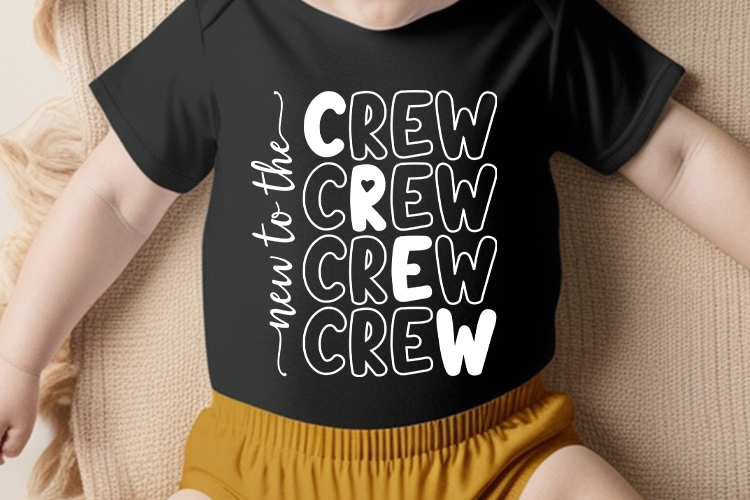 New to the Crew - Newborn Baby Design SVG Tshirt Mockup Image.jpg