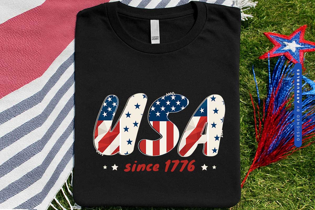 USA Since 1776 - 4th of July Sublimation Print Shirt Mockup Image.jpg