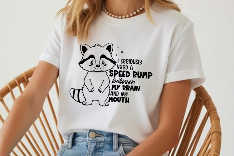 I Seriously Need A Speed Bump - Funny Raccoon SVG Tshirt Mockup Image.jpg
