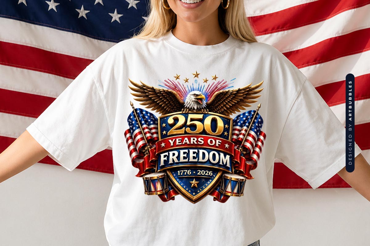 250 Years of Freedom Sublimation Transfer