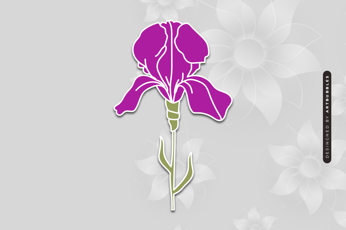 Laser Cut Wildflower SVG Silhouette Image 2.jpg