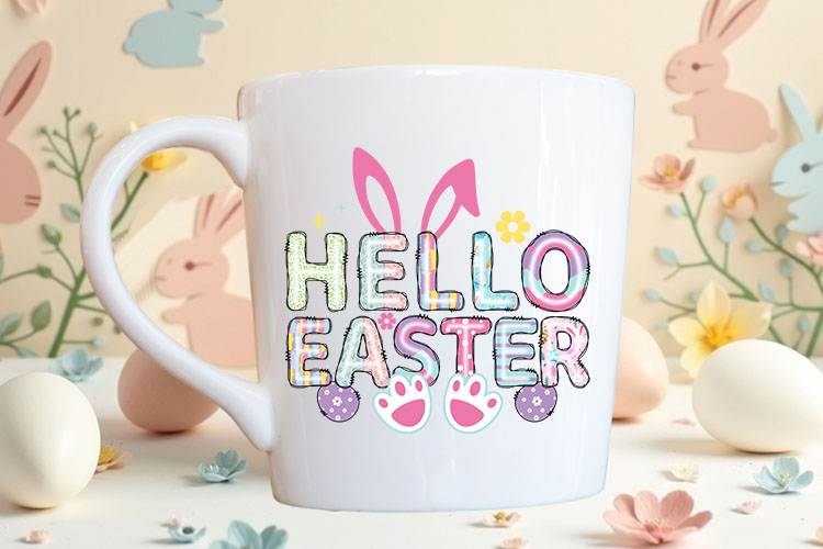 Hello Easter Sublimation Print PNG Mug Mockup Image.jpg