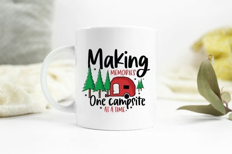 One Campsite At a Time - Camping PNG Design Mug Mockup Image.jpg