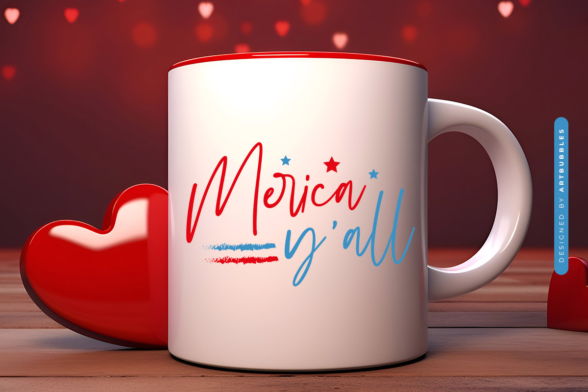Merica Y'all - 4th of July Shirt SVG Mug Mockup Image.jpg