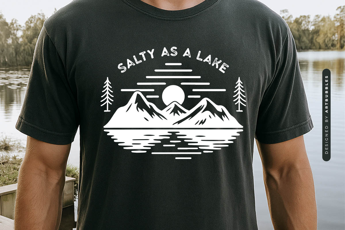 Salty as a Lake SVG File for Cricut Tshirt Mockup Image.jpg