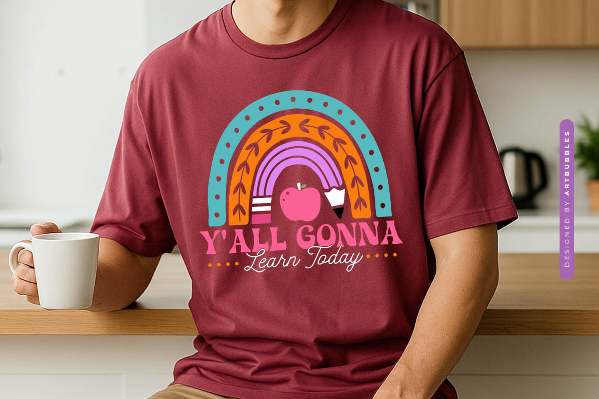 Y'all Gonna Learn Today - Cute Floral Teacher SVG.jpg