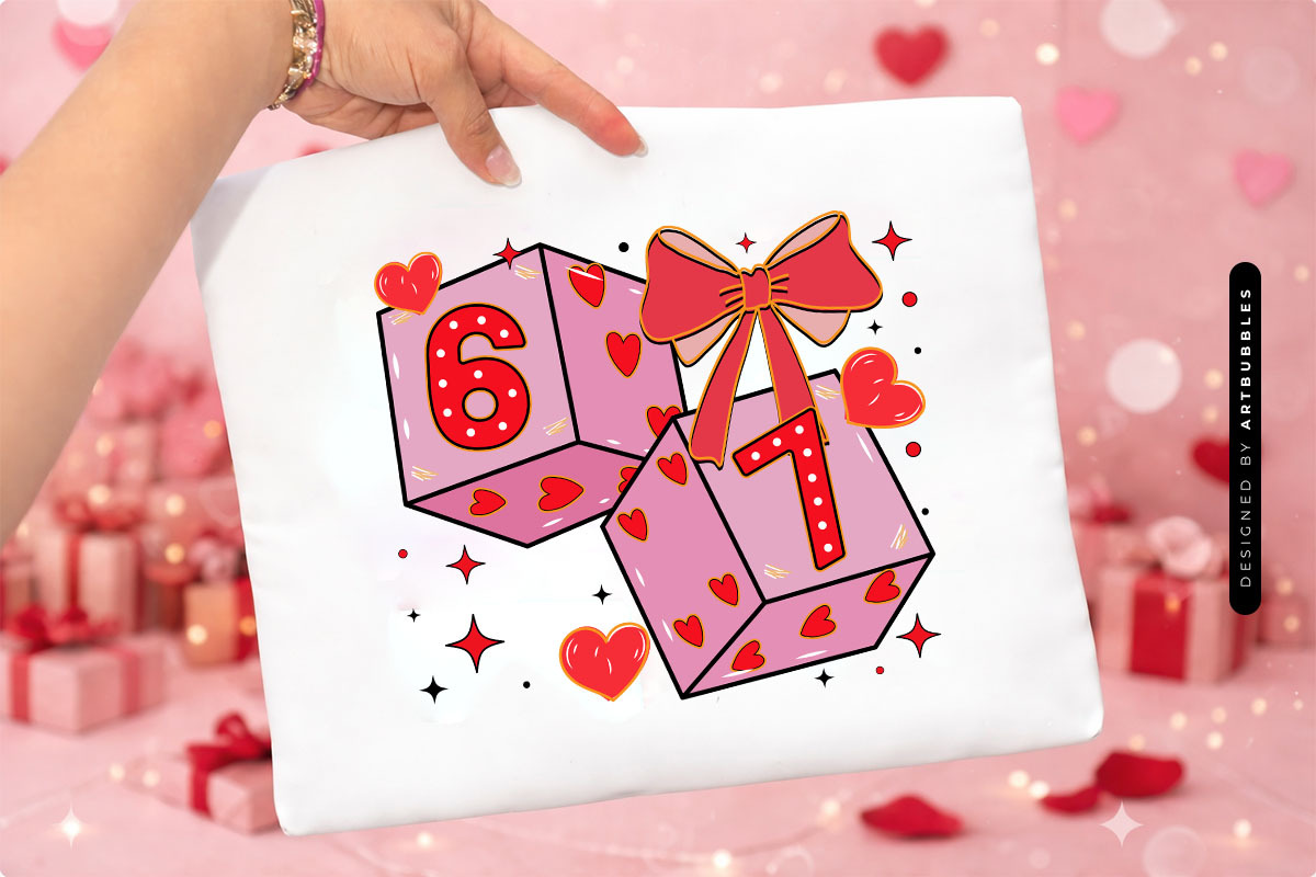 Coquette 67 Dice Valentines Sublimation PNG Tote Mockup Image.jpg