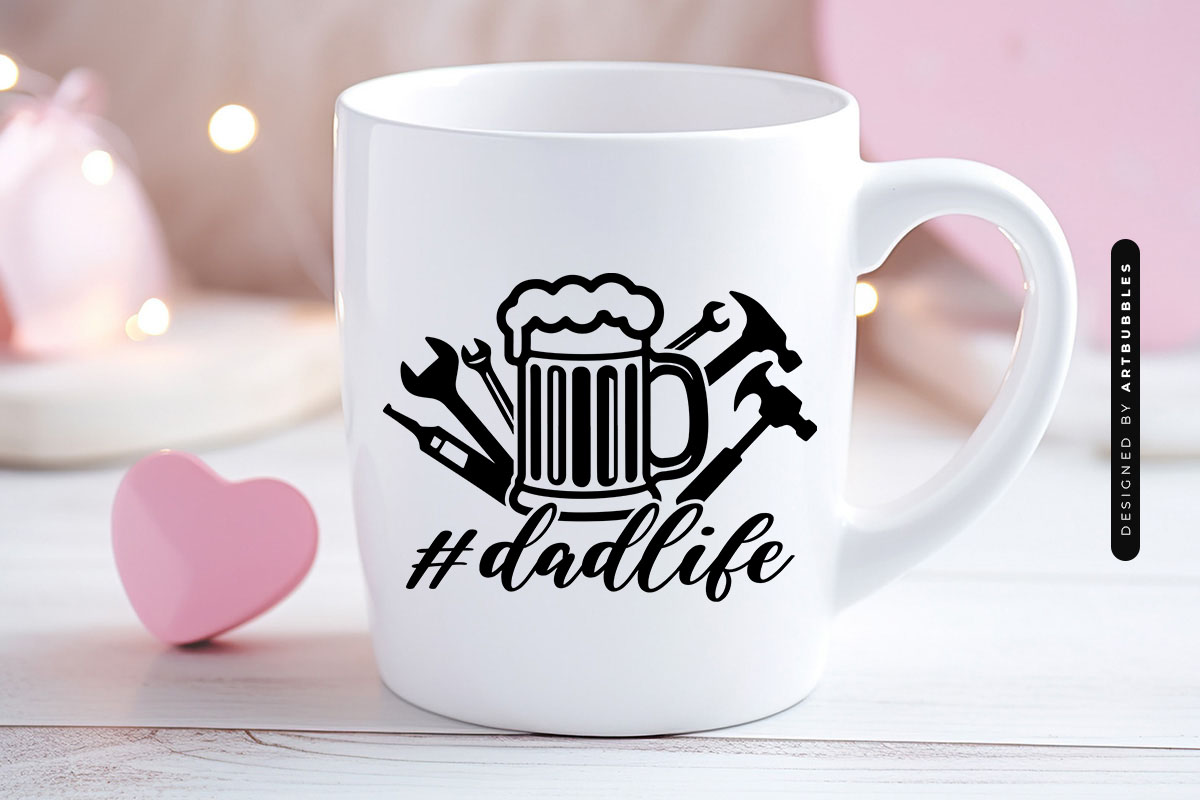 Dad Life - Father's Day SVG Cut File Mug Mockup Image.jpg