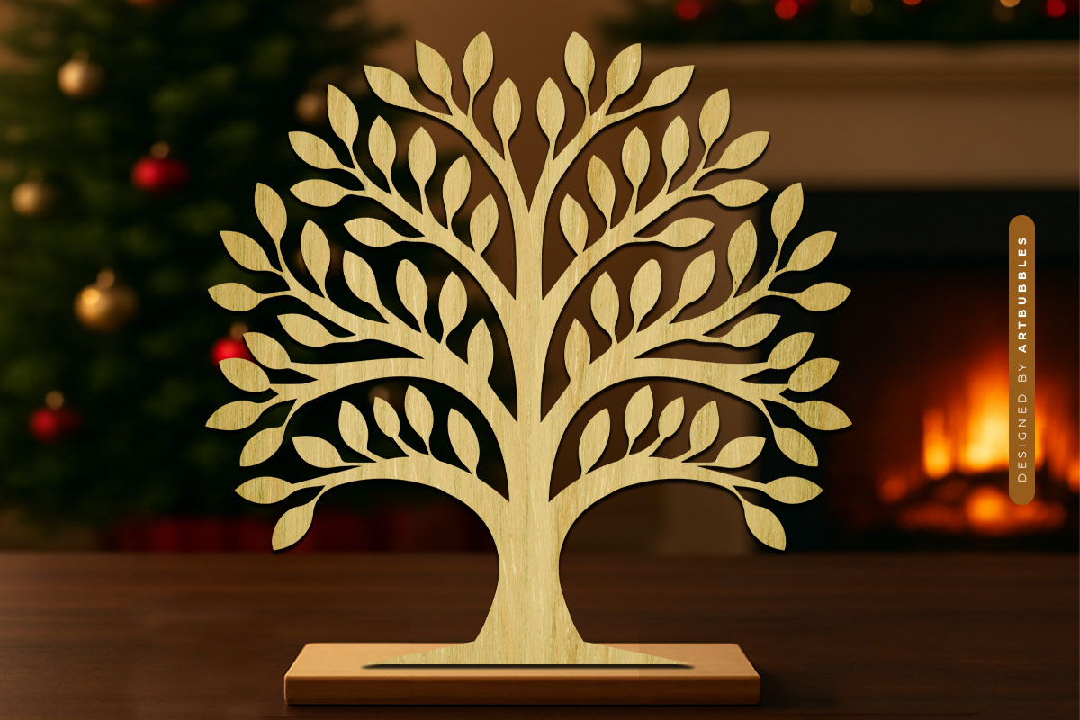 Laser Cut Life of Tree SVG Cut File