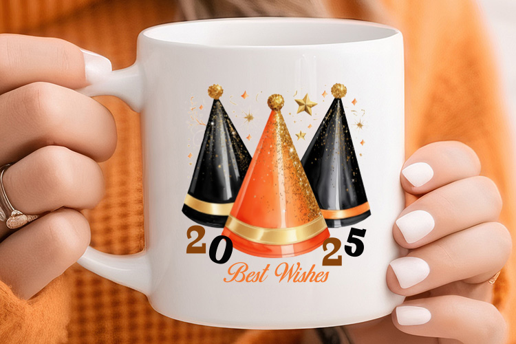 Best Wishes 2025 - New Years Eve Sublimation Mug Mockup Image.jpg
