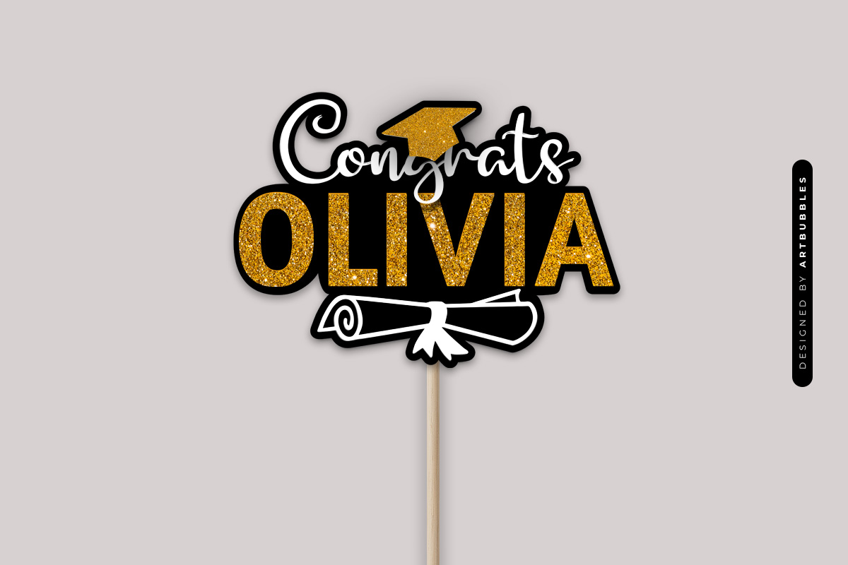 Custom Name Congrats Cake Topper SVG Image 2.jpg