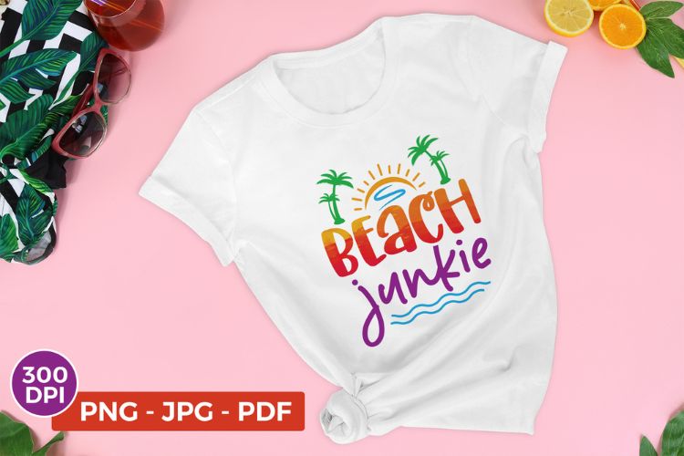 Beach Junkie - Sublimation Sublimation PNG Image.jpg