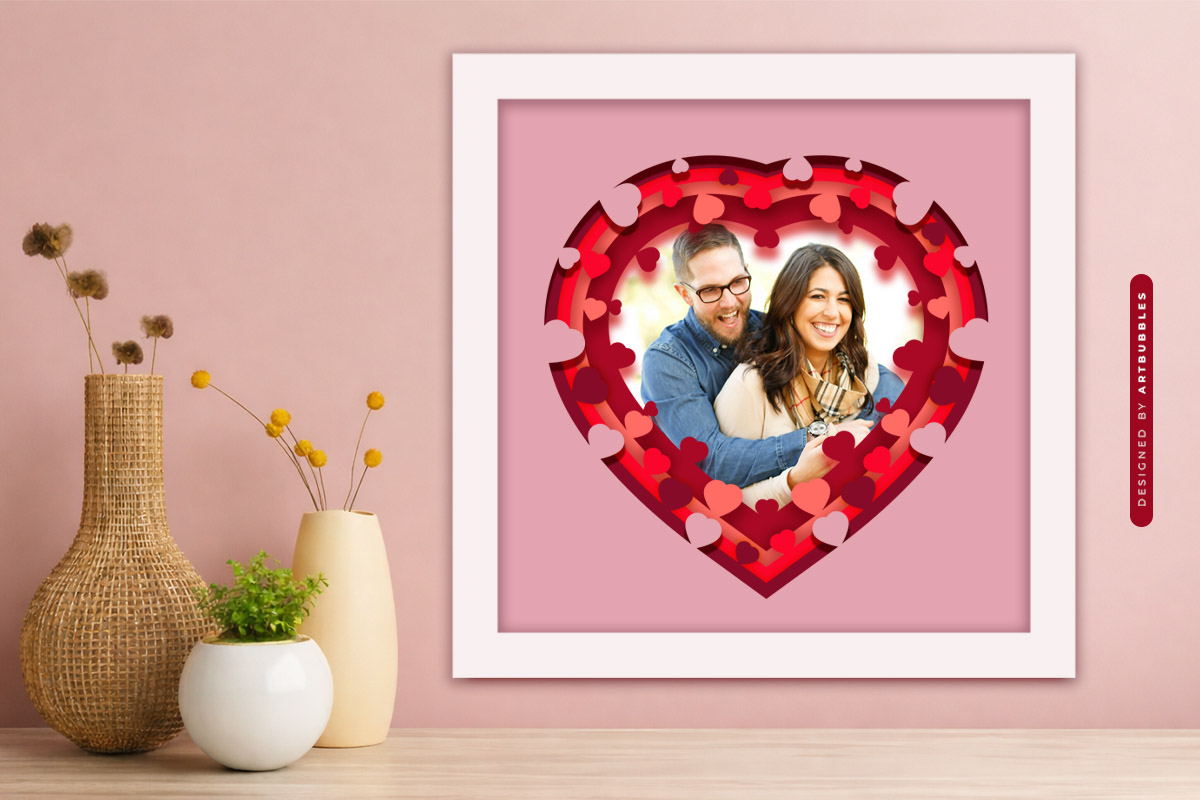 Custom Couple Phot0 3D Heart Shadow Box SVG Image 4.jpg