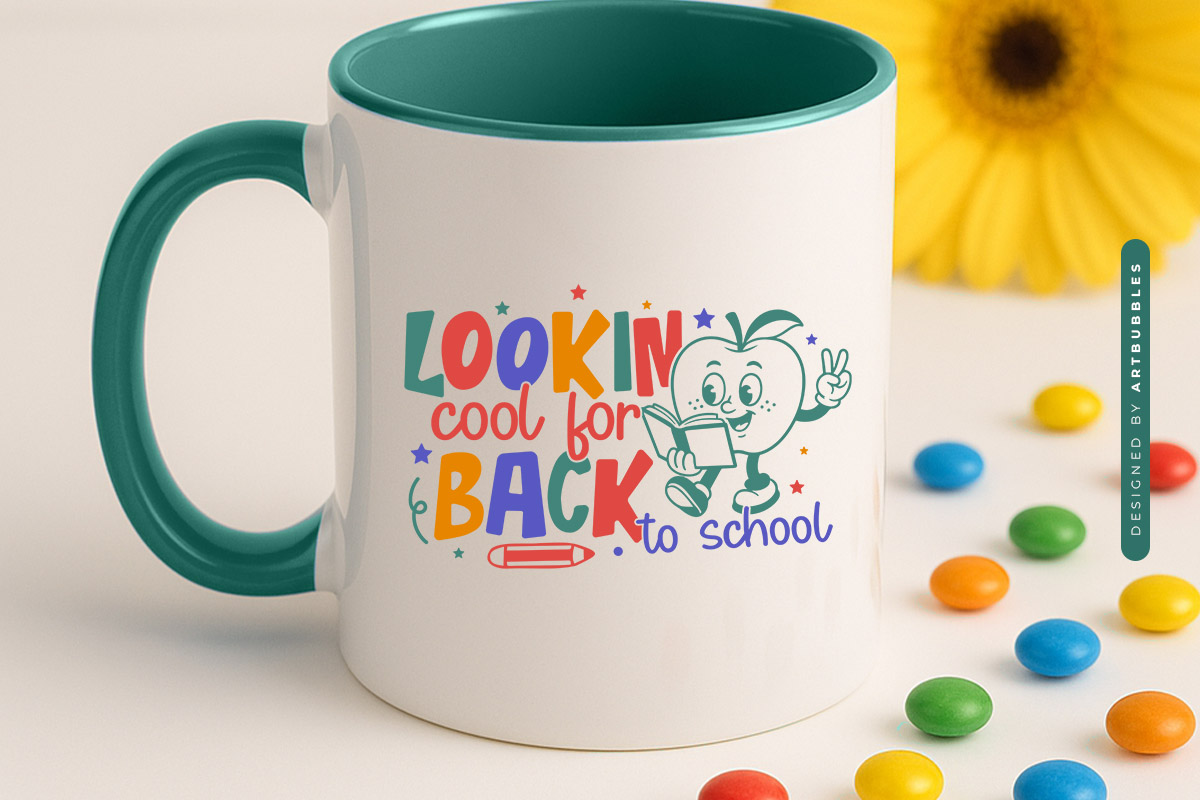 Lookin' Cool for Back To School SVG Vector Mug Mockup Image.jpg