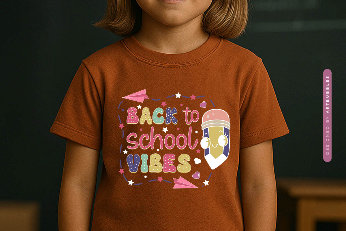 Back to School Vibes Sublimation Retro T-shirt Mockup Image.jpg