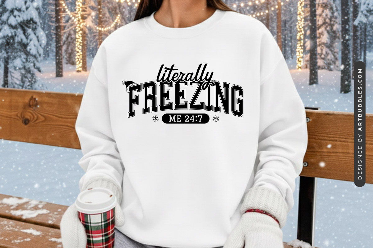 Literally Freezing - Cozy Winter SVG PNG Sweatshirt Mockup image.jpg