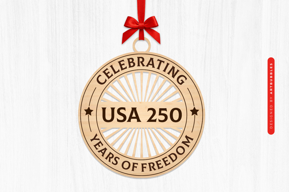 USA 250 Years of Freedom Sign SVG File