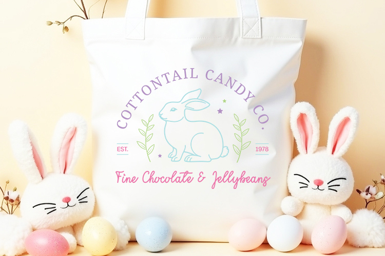 Cottontail Candy Co - Easter Farmhouse SVG Tote Mockup Image.jpg