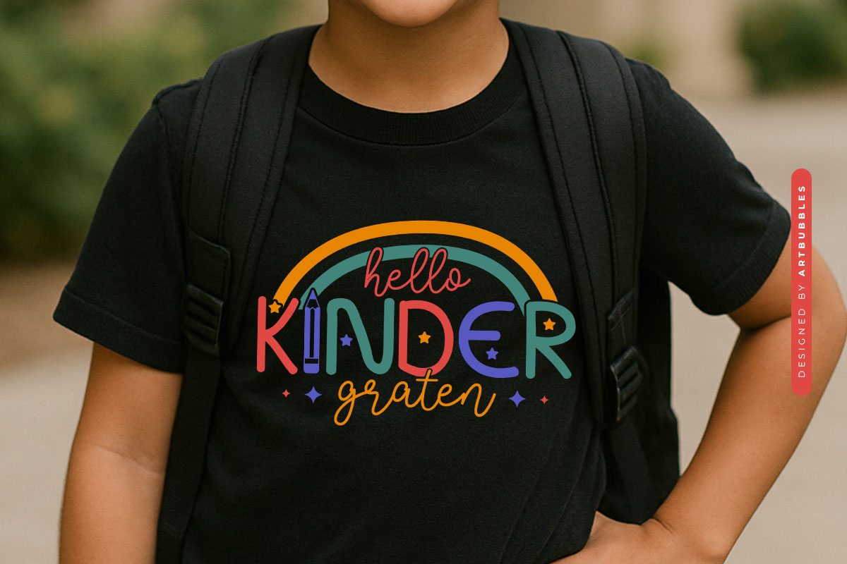 Hello Kindergarten, Back to School SVG PNG Tshirt Mockup Image.jpg