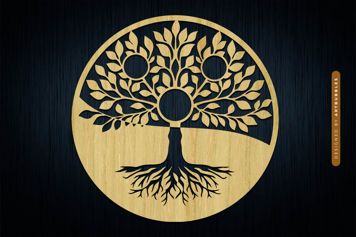 Laser Cut Family Tree SVG Cut File Image 2.jpg