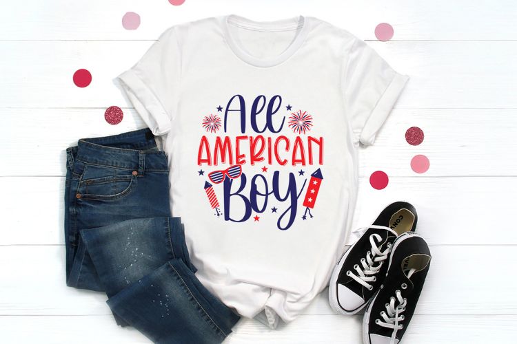 All American Boy - 4th of July SVG File Tshirt Mockup Image.jpg