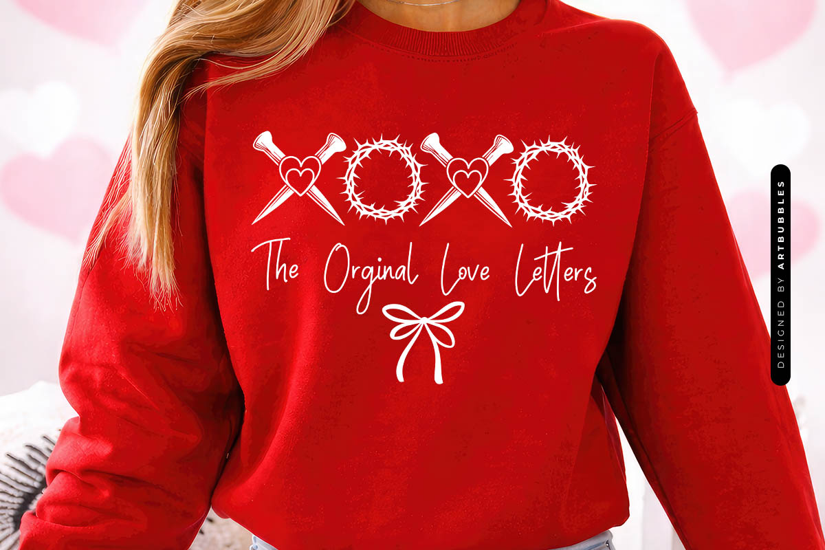 Xoxo the Original Love Letters - Valentine SVG Sweatshirt Mockup Image.jpg