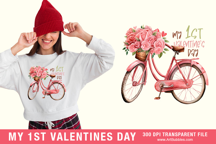My 1st Valentine's Day PNG - Sublimation Heat Transfers