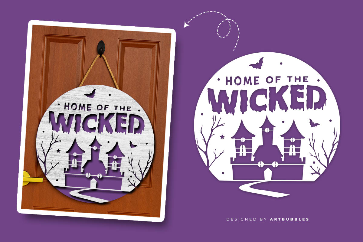 Halloween Door Hanger SVG Laser Cut File Image.jpg