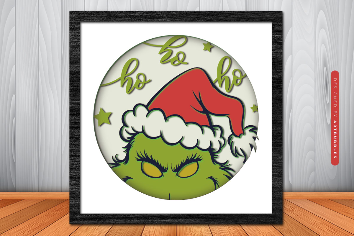 Grinch Christmas Layered Shadow Box SVG Image 3.jpg