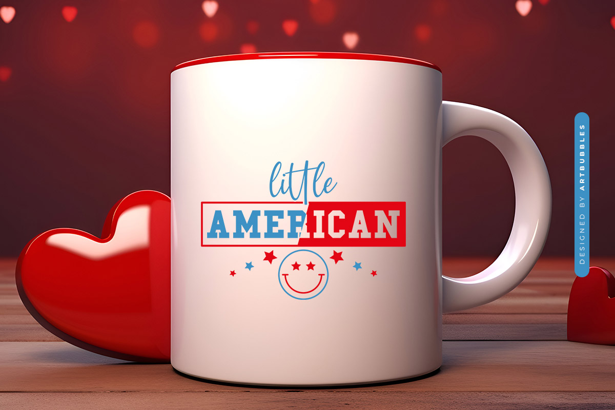 Little American - Kids 4th of July SVG Mug Mockup Image.jpg