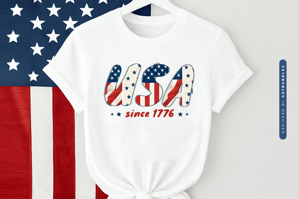 USA Since 1776 - 4th of July Sublimation Print Tshirt Mockup Image.jpg