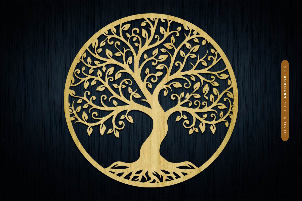Family Tree of Life SVG - Laser Cut File Image 2.jpg