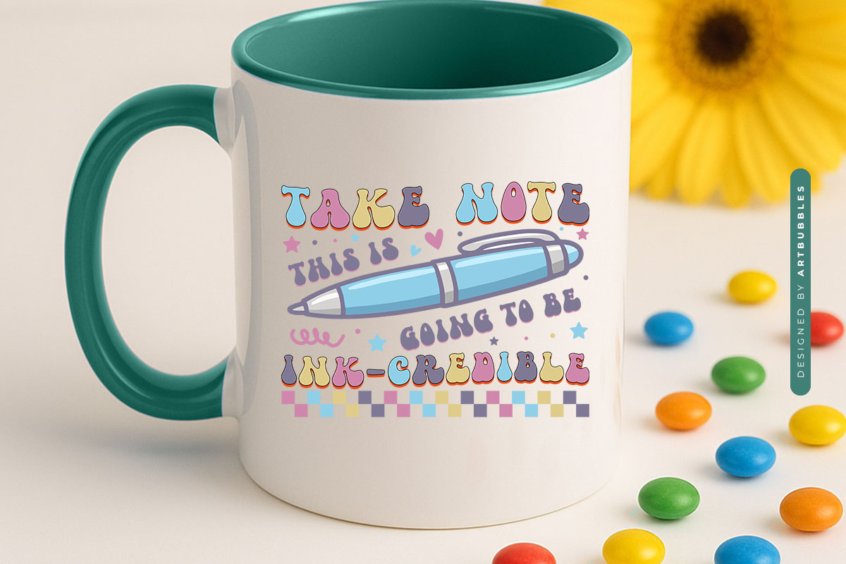 This is Going to be Ink-Credible - Back to School PNG Mug Mockup Image.jpg