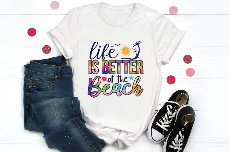 Life is Better at the Beach - Summer PNG Shirt Mockup Image.jpg