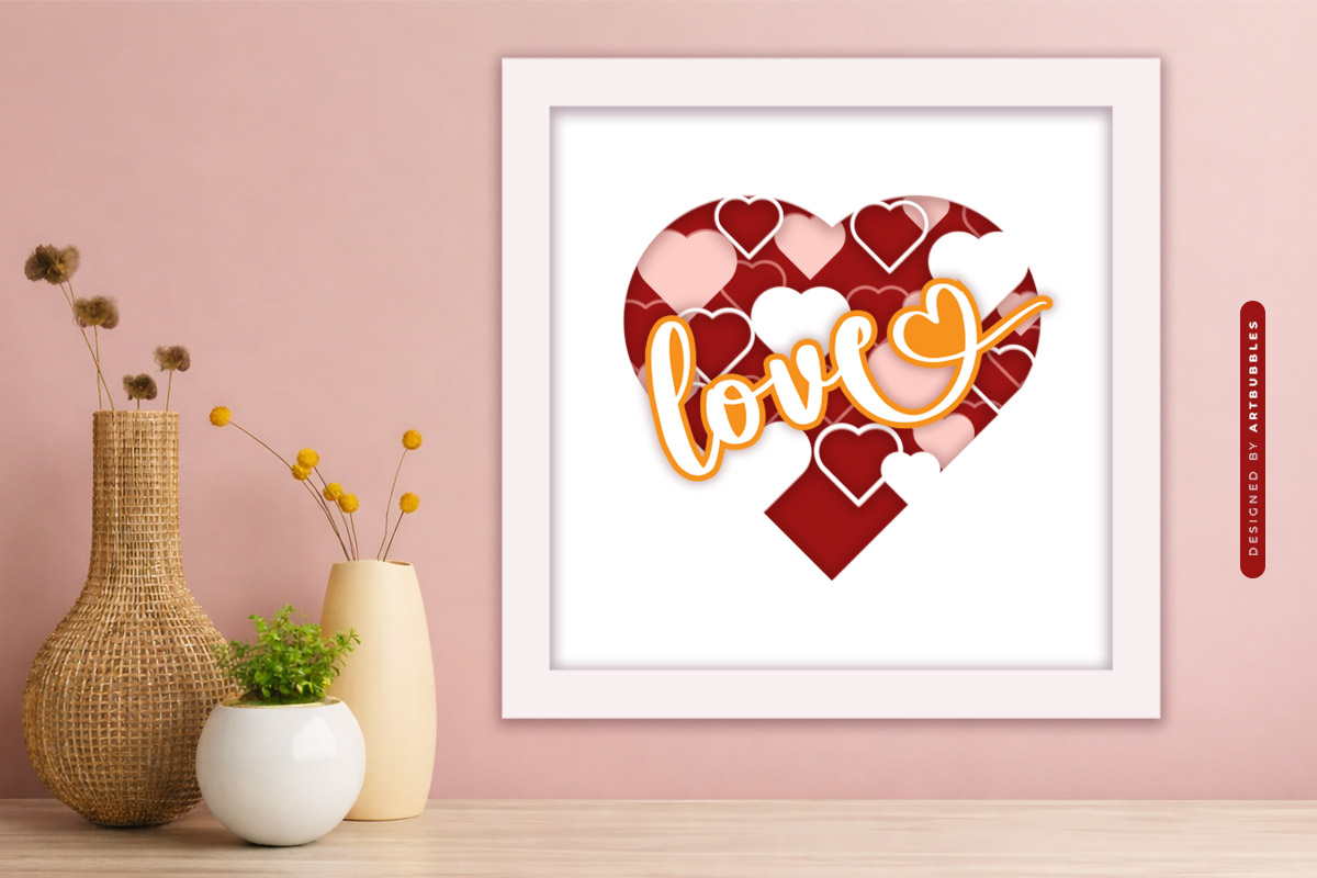 3D Love Valentine's Day Shadow Box SVG Image 4.jpg