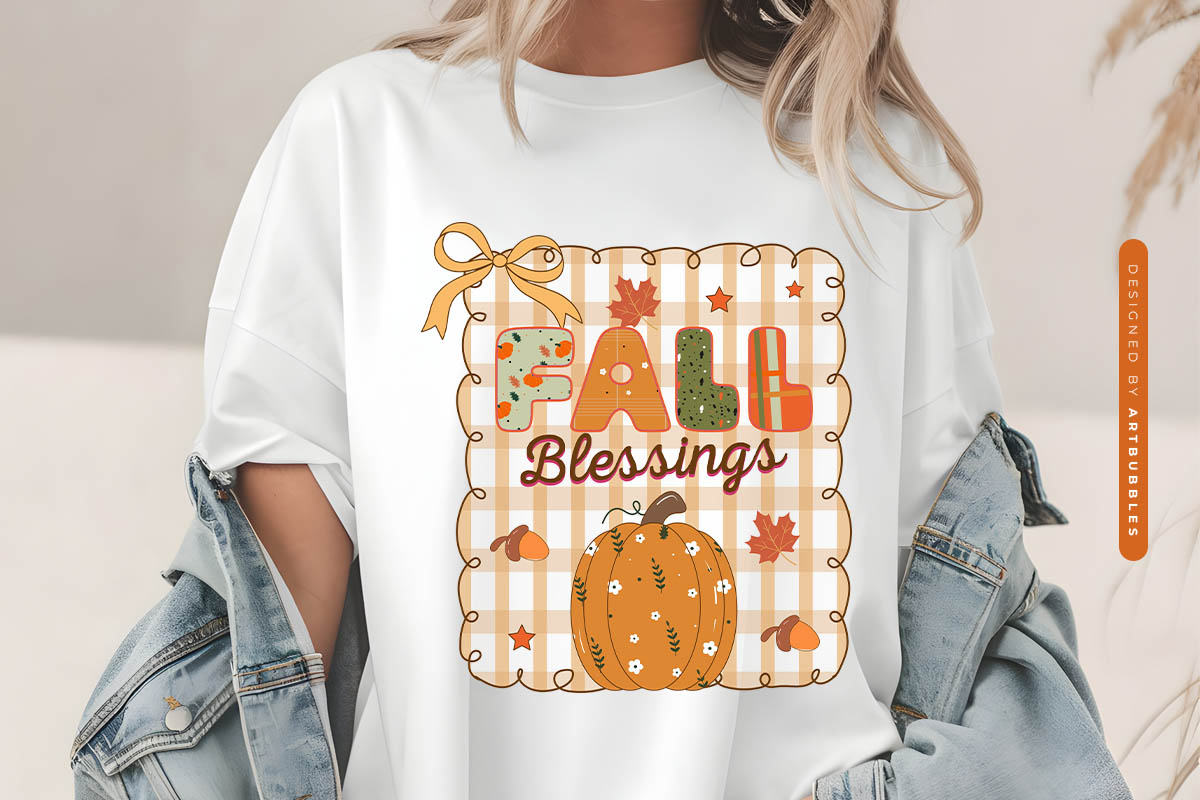 Preppy Fall Blessings Sublimation Design Shirt Mockup Image.jpg