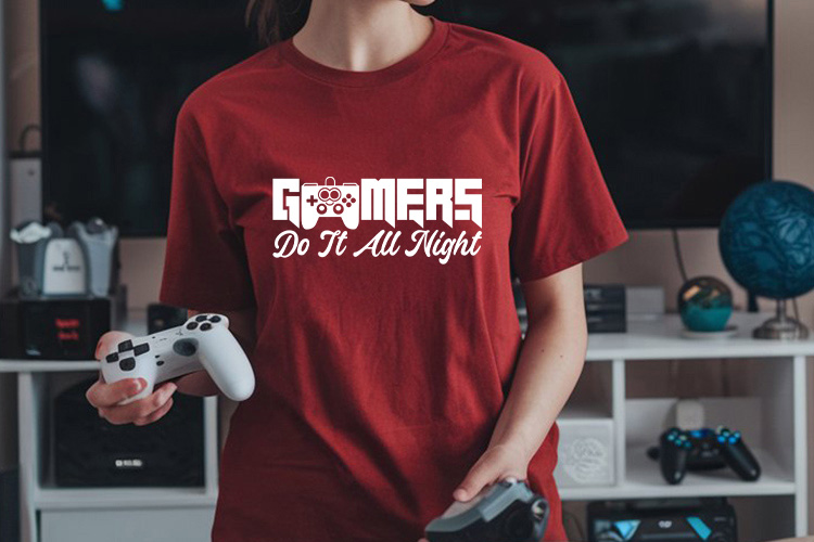 Gamers Do It All Night SVG Vector Tee Mockup Image.jpg