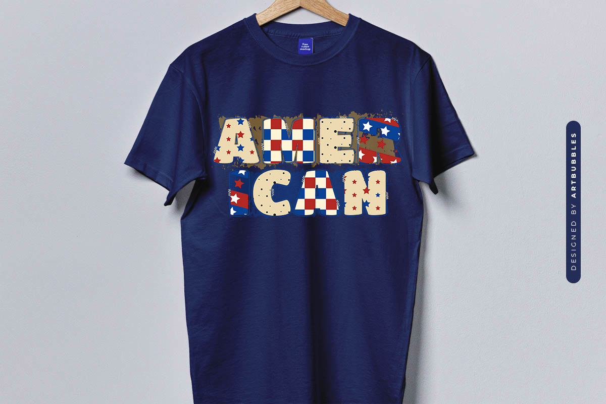 American - 4th of July Sublimation Print Design T-shirt Mockup Image.jpg