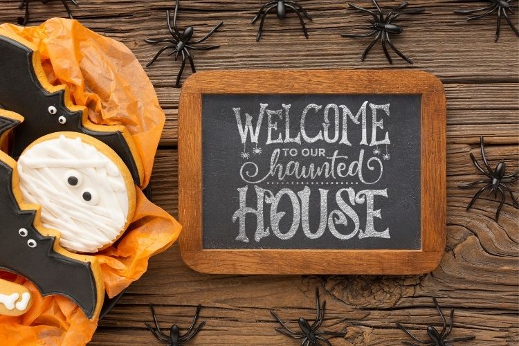 Welcome to Our Haunted House - Halloween SVG Sign Mockup image 2.jpg