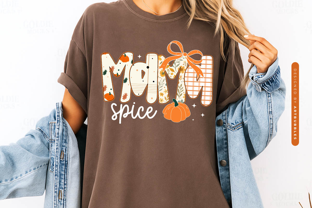 Mama Spice - Coquette Bow Fall Sublimation Shirt Mockup Image.jpg
